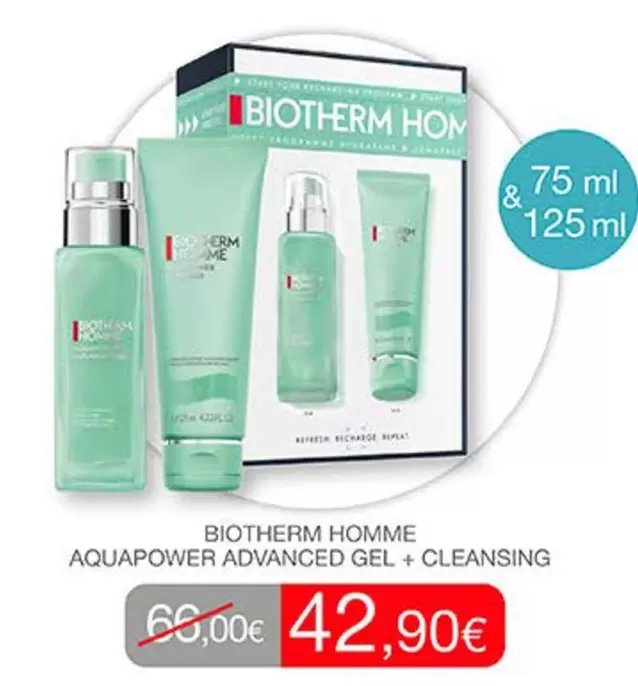Biotherm - Homme Aquapower Advanced Gel + Cleansing