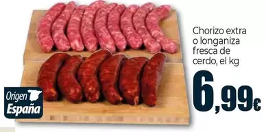 Chorizo Extra O Longaniza Fresca De Cerdo