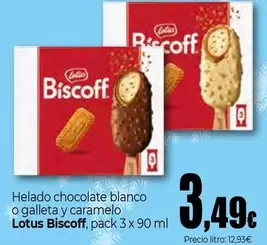 Lotus - Helado Chocolate Blanco O Galleta Y Caramelo