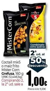 Grefusa - Coctail Mix5 O Maiz Frito Mister Corn