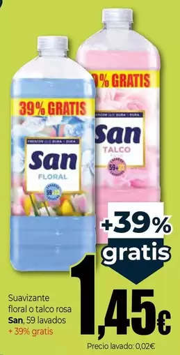 San - Suavizante Floral O Talco Rosa