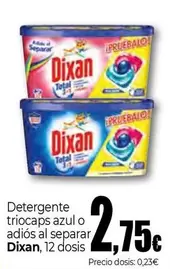 Dixan - Detergente Triocaps Azul O Adios Al Separar