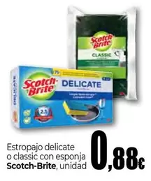 Scotch Brite - Estropajo Delicate O Classic Con Esponja
