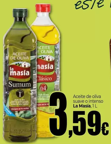 La Masía - Aceite De Oliva Suave O Intenso