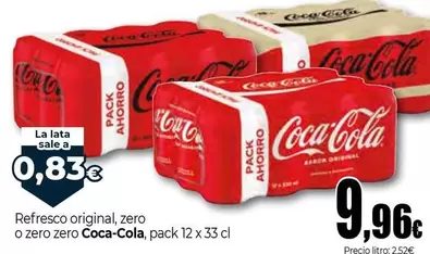 Coca Cola - Refresco Original/ Zero O Zero Zero