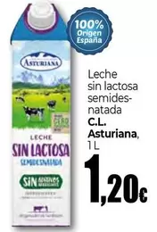 Central Lechera Asturiana - Leche Sin Lactosa Semides-Natada