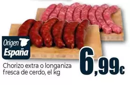 Chorizo Extra O Longaniza Fresca De Cerdo