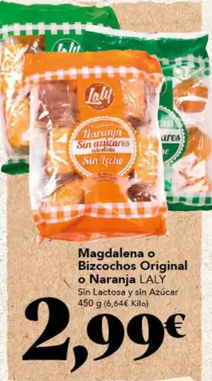 Laly - Magdalena O Bizcochos Original O Naranja
