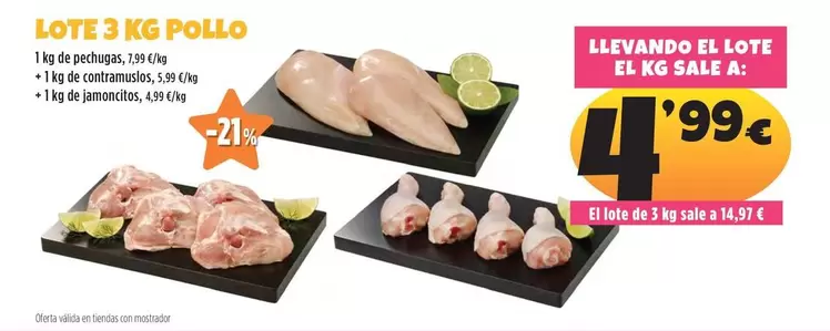 Lote 3 Kg Pollo