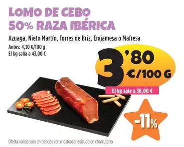 azuaga - Lomo De Cebo 50% Raza Ibérica