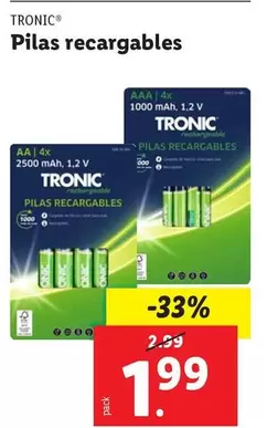 Tronic - Pilas Recargables