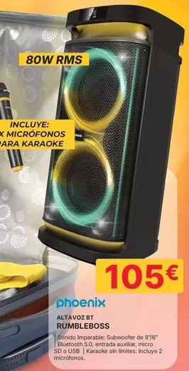 Phoenix - Altavoz Bt Rumbleboss