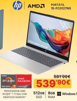 HP - Portatil 15-FC0127NS 