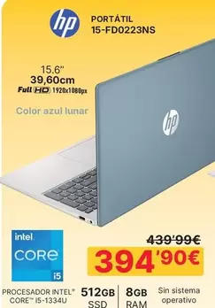 HP - Portátil 15-FD0223NS 