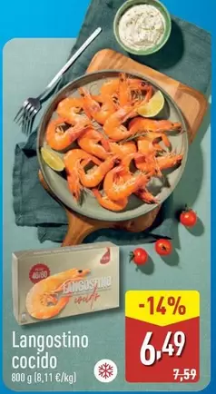 Langostino Cocido