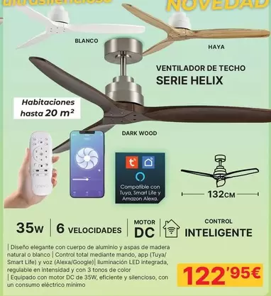 Ventilador De Techo Serie Helix