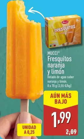 Mucci - Fresquitos  Naranja Y Limon