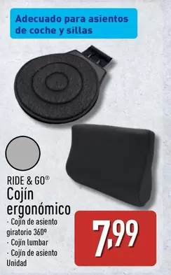 Ride & Go - Cojin Ergonomico
