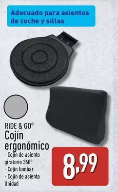 Ride & Go - Cojin Ergonomico