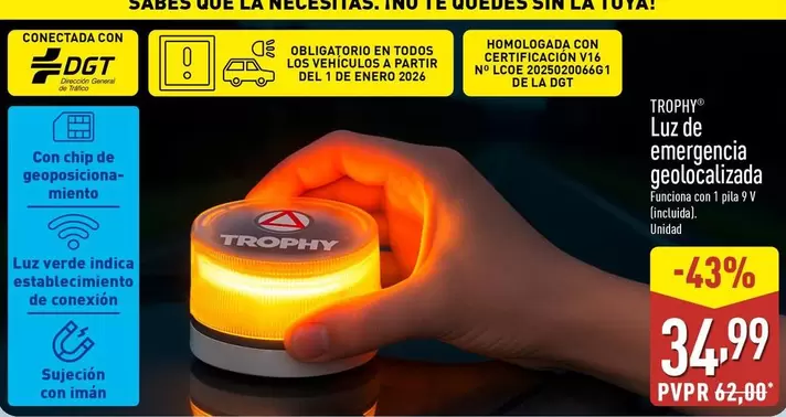 Trophy - Luz De Emergencia Geolocalizada