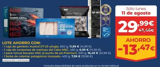 Austral - Lote Ahorro Con