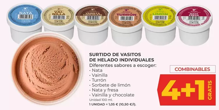 Surtido De Vasitos De Helado Individuales