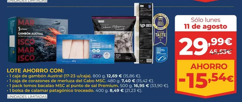 La Sirena - Lote Ahorro