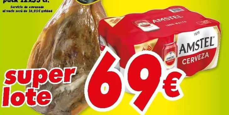 Amstel - Jamon Serrano Reserva Duroc Pinillos P.M.G. + Cerveza