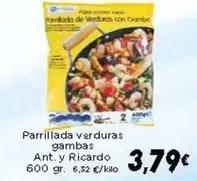 Parrillada Verduras Gambas Ant. Y Ricardo