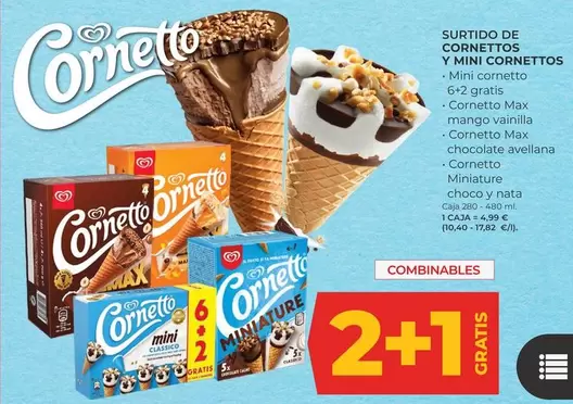 Algida - Surtido De Cornettos Y Mini Cornettos 