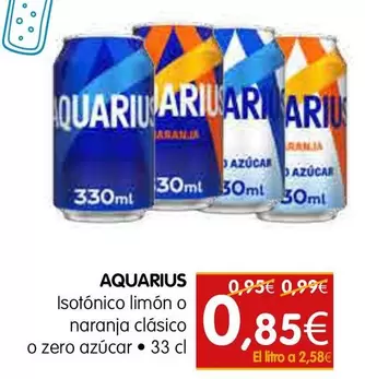 Aquarius - Isotonico Limon O Naranja Clasico O Zero Azucar