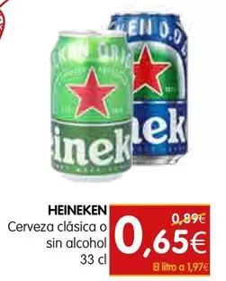Heineken - Cerveza Clasica O Sin Alcohol