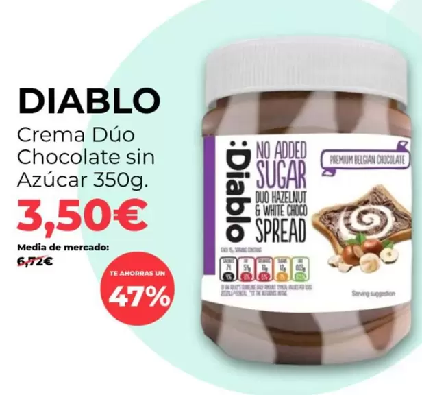 White - Crema Dúo Chocolate Sin Azúcar