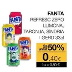 fanta - Refresc Zero Llimona, Taronja, Síndria I Gerd