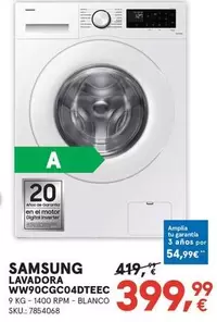 Samsung - Lavadora Ww90cgc04dteec