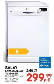 Balay - Lavavajillas 3vs506bp