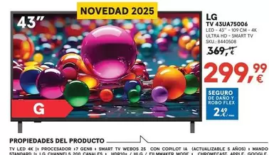 LG - TV 43UA75006