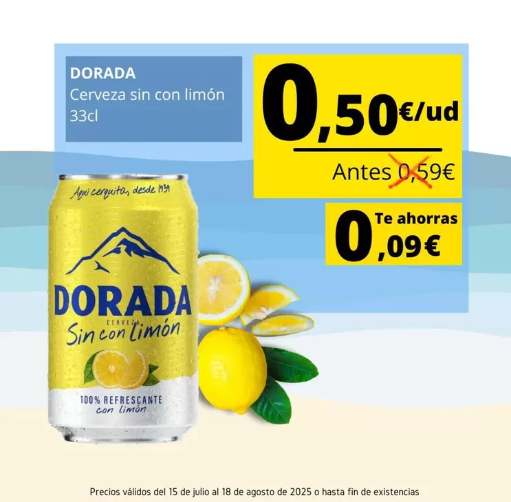 Dorada - Cerveza Sin Con Limon