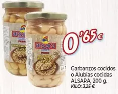 Alsara - Garbanzos Cocidos O Alubias Cocidas