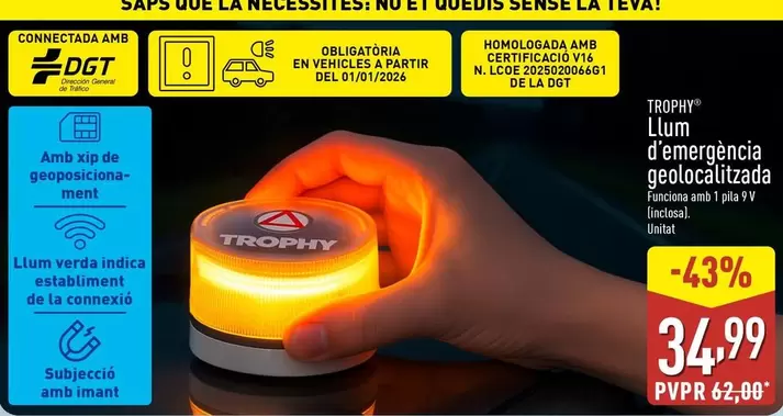 Trophy - Luz De Emergencia V16 Con Geolocalizacion