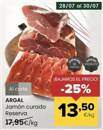Argal - Jamón Curado Reserva