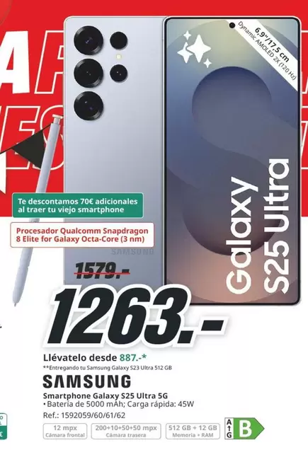Samsung - Smartphone Galaxy S25 Ultra SG