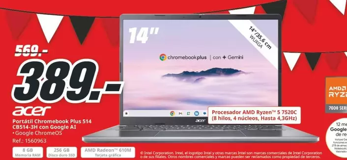 Acer - 14" 4K UHD 4K UHD, Classe A+ 5