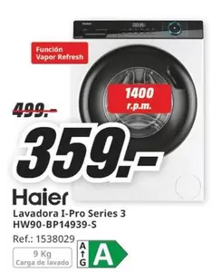 Haier - Lavadora I-pro Series 3 Hw90-bp14939-s