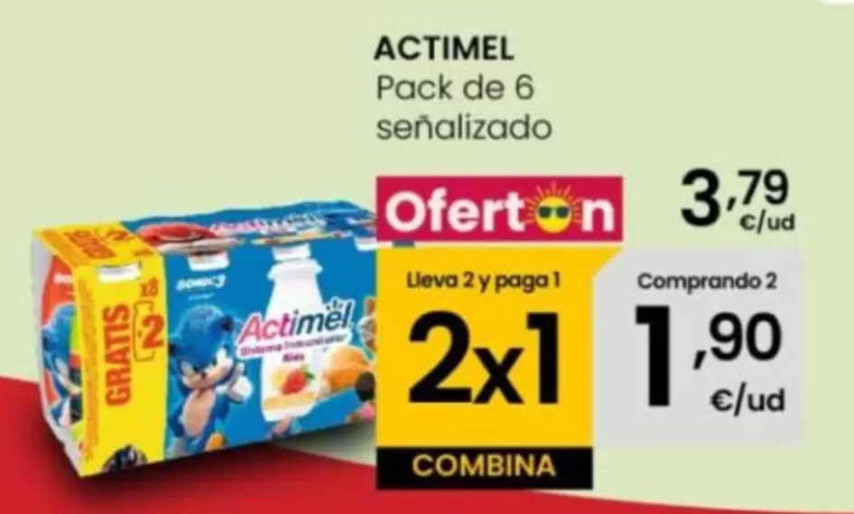 Danone - Actimel Pack De 6 Senalizado