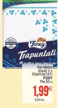 Foxy - Servilletas Trapuntati