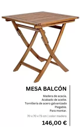 Mesa Balcón