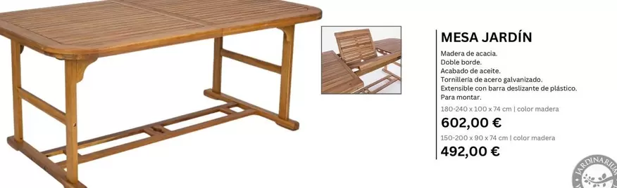 Mesa Jardín