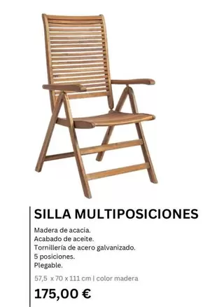 Silla Multiposiciones