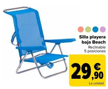 Silla Playera Baja Beach